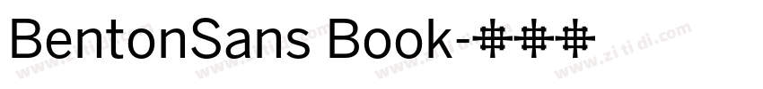 BentonSans Book字体转换